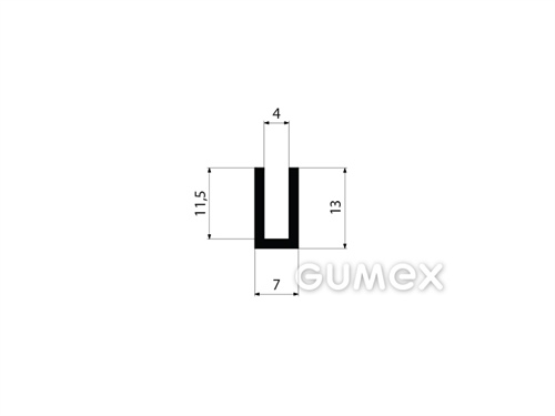 GUMOVÉ PROFILY TVARU "U" - EPDM